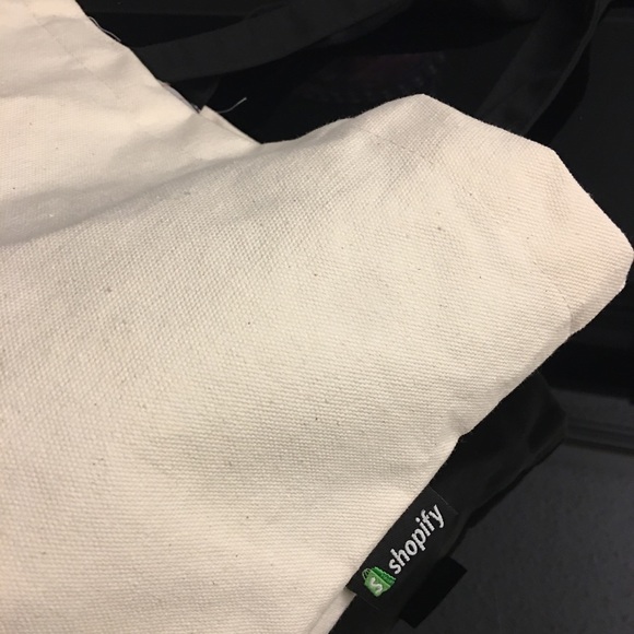 Get shit done canvas tote bag black white - Picture 2 of 2